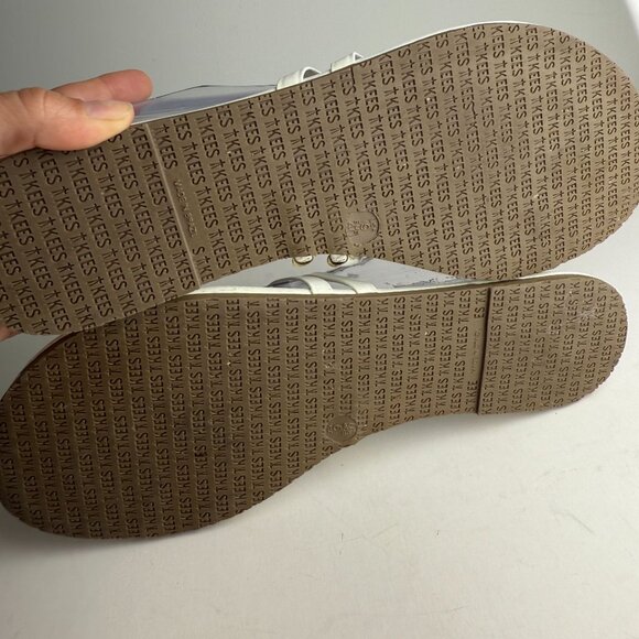 Tkees Leah Sandals Leather Cream Size 9 - Picture 9 of 9